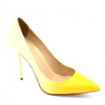 Туфли-лодочки Angelina Voloshina из лакированной кожи желтые в интернет-магазине DRESS’EX