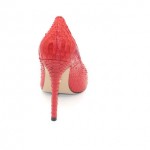 Туфли-лодочки Angelina Voloshina красные из кожи питона в интернет-магазине DRESS’EX