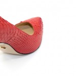 Туфли-лодочки Angelina Voloshina красные из кожи питона в интернет-магазине DRESS’EX