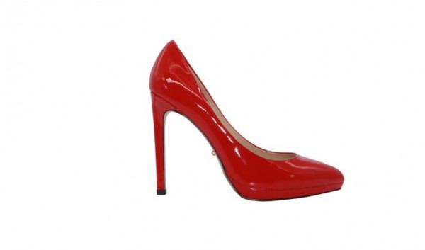Туфли красные из лакированной кожи на платформе в интернет-магазине www.dressex.ru