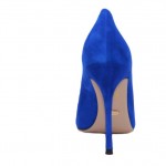 Туфли синие из натуральной замши в интернет-магазине www.dressex.ru