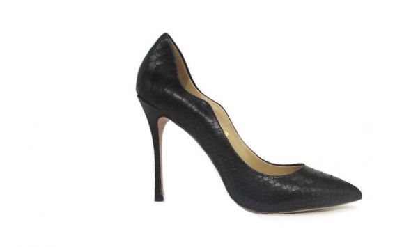 Туфли-лодочки Angelina Voloshina кожаные черные в интернет-магазине DRESS’EX