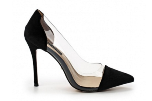 Туфли бархатные черные с силиконом и кожаной стелькой в интернет-магазине www.dressex.ru